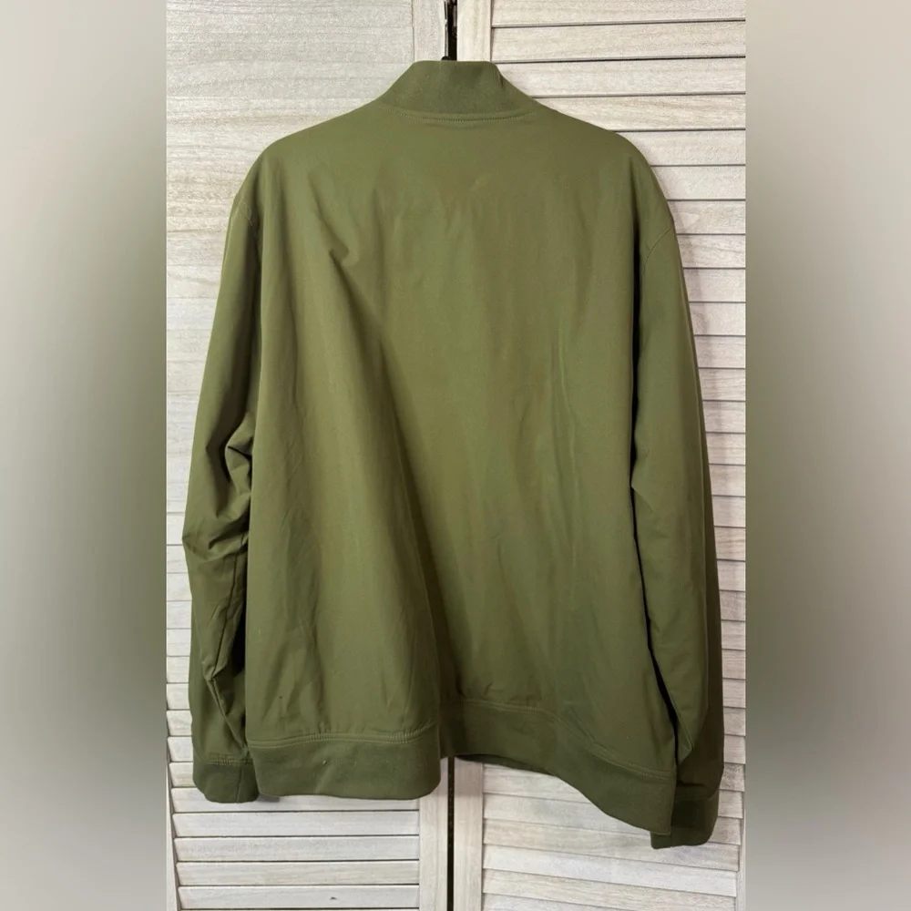 Banana Republic Olive Bomber Jacket XXL Military Utility Casual Classic